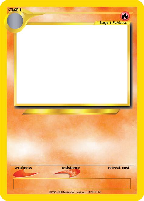 Fire Pokemon Card Template